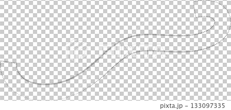 Curved dotted line playful. Element for fun Curved dotted line playful. Element for fun 133097335