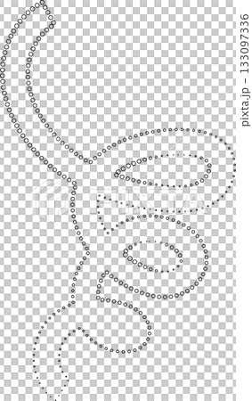 Curved dotted line playful. Element for fun Curved dotted line playful. Element for fun 133097336