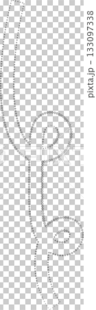 Curved dotted line playful. Element for fun Curved dotted line playful. Element for fun 133097338