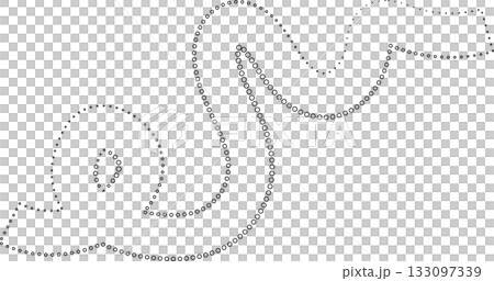 Curved dotted line playful. Element for fun Curved dotted line playful. Element for fun 133097339