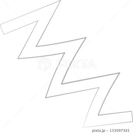 Curved dotted line playful. Element for fun Curved dotted line playful. Element for fun 133097381