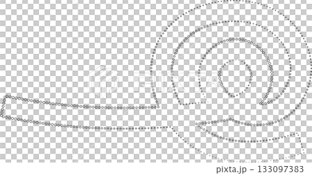 Curved dotted line playful. Element for fun Curved dotted line playful. Element for fun 133097383