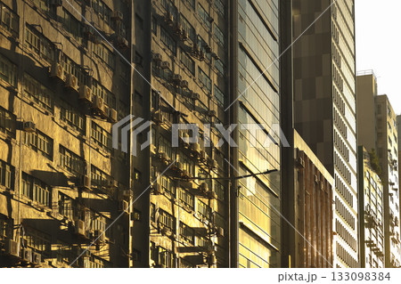 Nov 8 2025 Urban Contrast in Wong Chuk Hang, Hong Kong 133098384