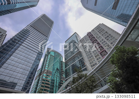 Oct 29 2025 Modern Office Towers in Quarry Bay Skyline 133098511