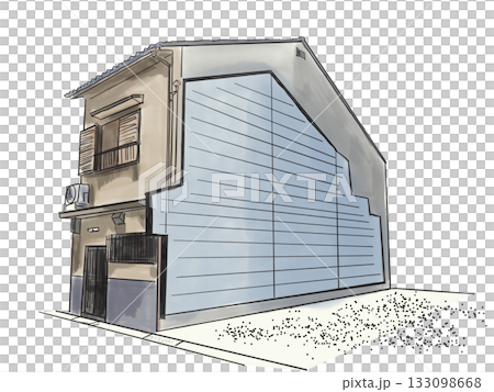 切り離された長屋 133098668