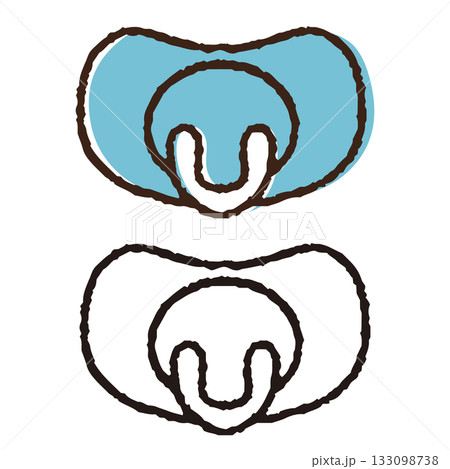 手描きのおしゃぶり 手描きのおしゃぶり 133098738