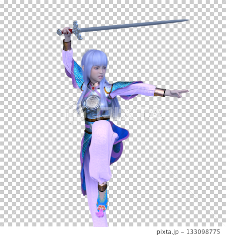 Female swordsman 133098775
