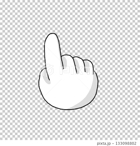 Simple hand icon 133098802