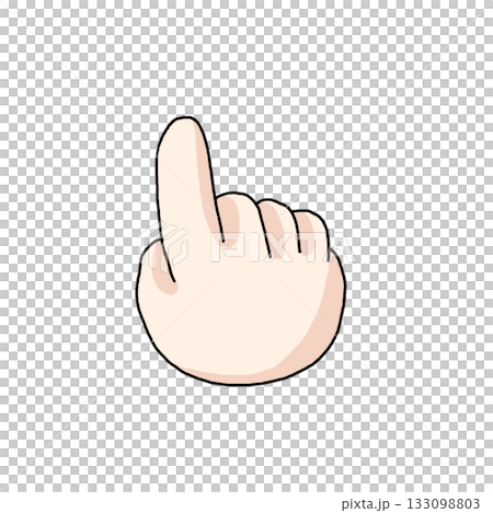 Illustration of pointing finger Illustration of pointing finger 133098803
