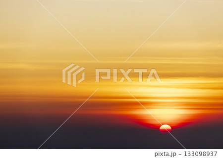 colorful dramatic sky with cloud at sunset 133098937