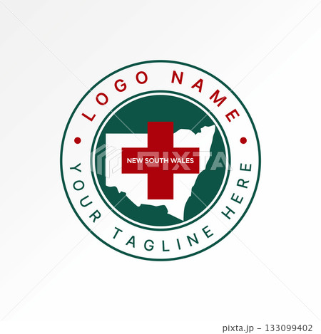 New South Wales maps with plus medical emblem health care emergency australia logo design graphic concept creative premium vector stock image top sell New South Wales maps with plus medical emblem health care emergency australia logo design graphic concept creative premium vector stock image top sell 133099402