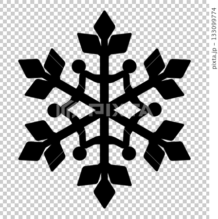 手繪雪花圖示插圖 手繪雪花圖示插圖 133099774