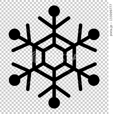 手繪雪花圖示插圖 133099777