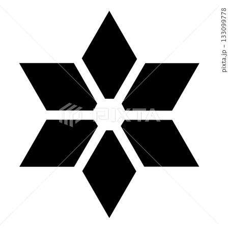 雪の結晶の手描きアイコンイラスト 133099778