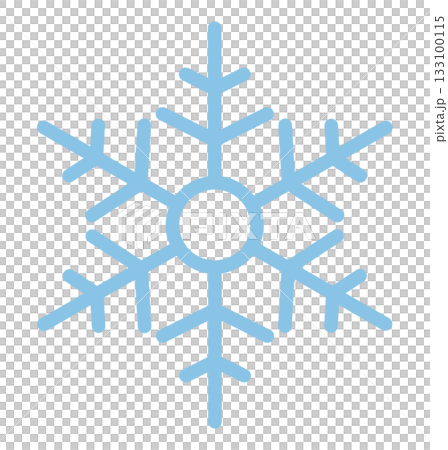 Snowflake hand-drawn icon illustration blue Snowflake hand-drawn icon illustration blue 133100115