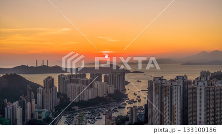 Nov 8 2025 Aberdeen and Ap Lei Chau Waterfront Urban Contrast 133100186