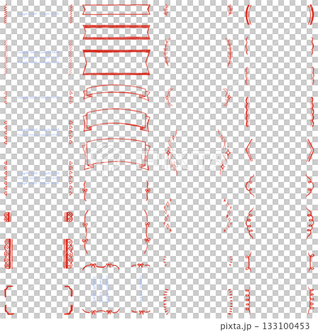 Colored pencil text frame 133100453