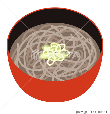 かけ蕎麦のイラスト かけ蕎麦のイラスト 133100661