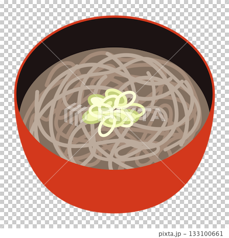 かけ蕎麦のイラスト かけ蕎麦のイラスト 133100661