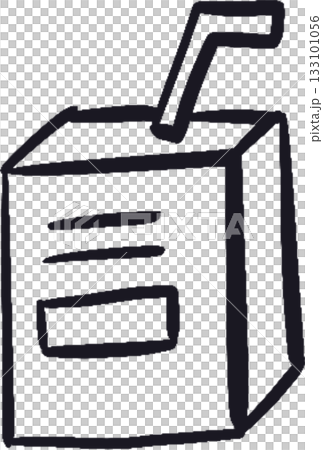 Hand drawn food and drinks. Design elements 133101056