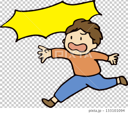 Children running screaming Children running screaming 133101094