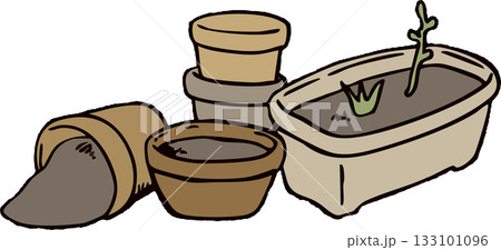 プランターと植木鉢 133101096