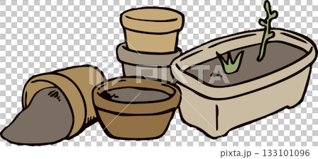 プランターと植木鉢 133101096