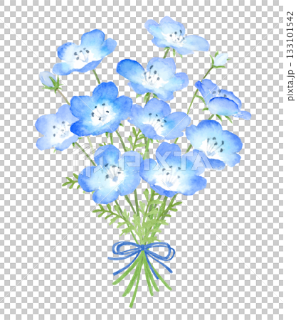 水彩迷你粉蝶花束 水彩迷你粉蝶花束 133101542