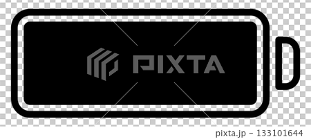 バッテリー・電池マークのフラットアイコン 133101644