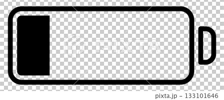 バッテリー・電池マークのフラットアイコン 133101646