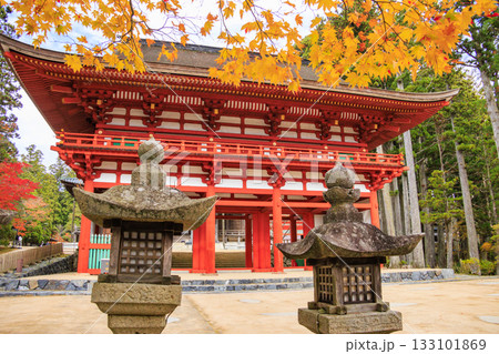 紅葉真っ盛りの高野山 133101869