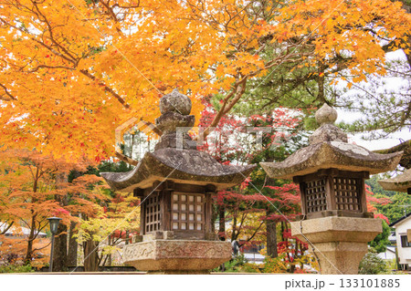 紅葉真っ盛りの高野山 133101885