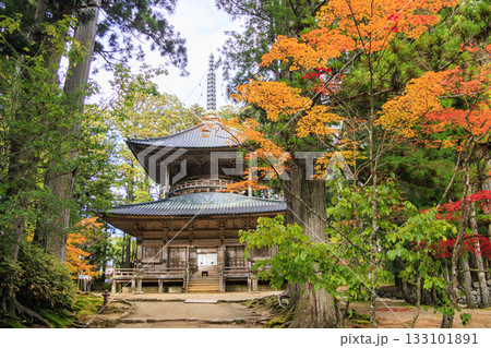 紅葉真っ盛りの高野山 133101891