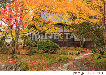 紅葉真っ盛りの高野山 133101911