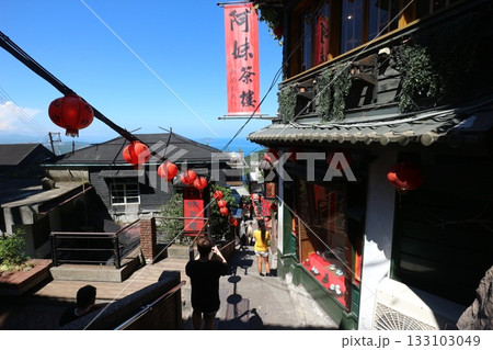 台湾　九份から海を望む 133103049