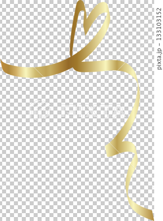 Heart shape golden ribbons, love, valentine, celebration Heart shape golden ribbons, love, valentine, celebration 133103152