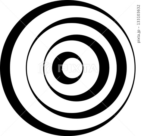 Concentric circles. Round line pattern Concentric circles. Round line pattern 133103632