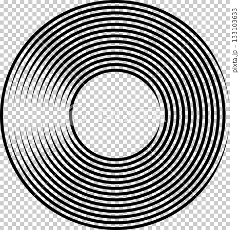 Concentric circles. Round line pattern Concentric circles. Round line pattern 133103633