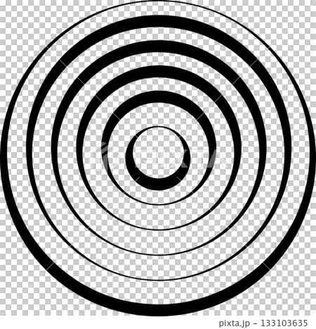 Concentric circles. Round line pattern Concentric circles. Round line pattern 133103635