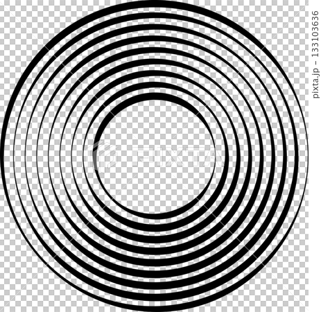 Concentric circles. Round line pattern Concentric circles. Round line pattern 133103636