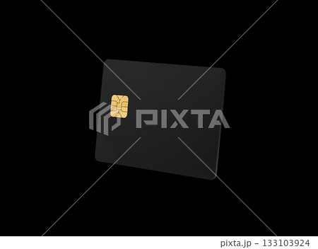 Black card warning. Dark background with credit and debit card symbolizing Black Friday cyber risk, 133103924