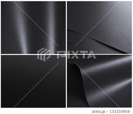 Black textured paper background with a luxurious, glossy finish. Features subtle cardboard and Black textured paper background with a luxurious, glossy finish. Features subtle cardboard and 133103959