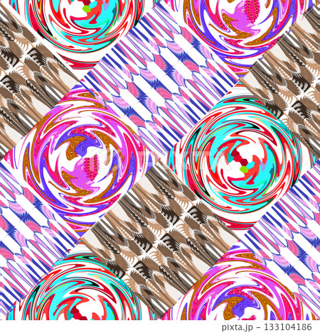 seamless pattern with colorful numbers seamless pattern with colorful numbers 133104186