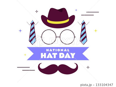 National Hat Day Vector Illustration Featuring January 15 To Celebrate The Diverse Range Of Hats From Around The World In a Flat Style Background National Hat Day Vector Illustration Featuring January 15 To Celebrate The Diverse Range Of Hats From Around The World In a Flat Style Background 133104347