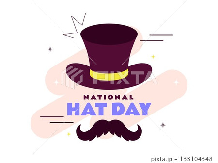 National Hat Day Vector Illustration Featuring January 15 To Celebrate The Diverse Range Of Hats From Around The World In a Flat Style Background National Hat Day Vector Illustration Featuring January 15 To Celebrate The Diverse Range Of Hats From Around The World In a Flat Style Background 133104348