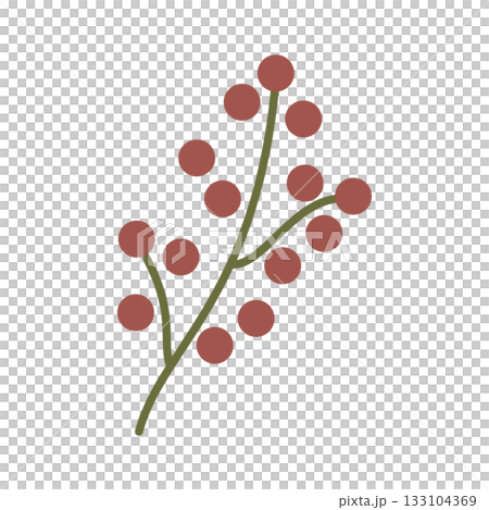 ナチュラルなお花のかわいいイラスト素材 ナチュラルなお花のかわいいイラスト素材 133104369