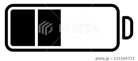 バッテリー・電池マークのフラットアイコン バッテリー・電池マークのフラットアイコン 133104713