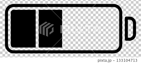 バッテリー・電池マークのフラットアイコン バッテリー・電池マークのフラットアイコン 133104713