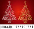 おしゃれなクリスマスツリーのイラスト 133104831