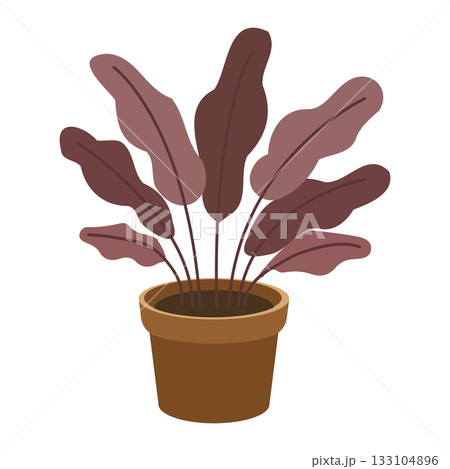 Illustration of Potted Plant with Brown Leaves Illustration of Potted Plant with Brown Leaves 133104896